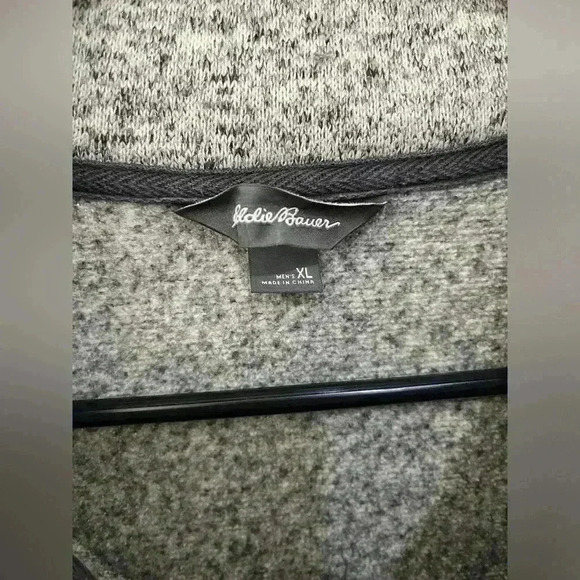 Eddie Bauer Grey pullover fleece sweatshirt - Picture 4 of 7